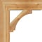 Ekena Millwork Imperial Block Rough Sawn Bracket w/ Offset Brace, Western Red Cedar, 8"W x 26"D x 26"H BKT0806X26X26IMP05RWR - alternate 4